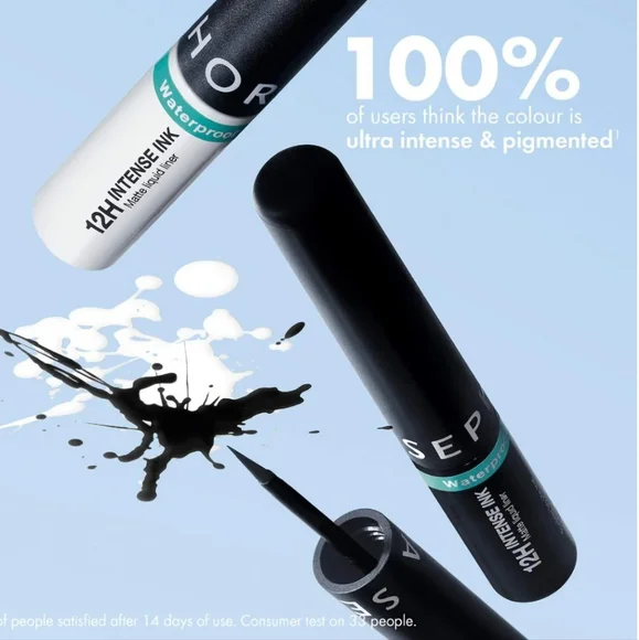 SEPHORA COLLECTION Intense Felt-Tip 12HR Liquid Waterproof Eyeliner 01Deep Black - Picture 10 of 16